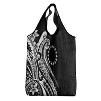 Kia Orana Cook Islands Grocery Bag Kerekere Plumeria Tropical Waves - Polynesian Pride