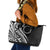 Kia Orana Cook Islands Leather Tote Bag Kerekere Plumeria Tropical Waves - Polynesian Pride