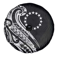 Kia Orana Cook Islands Spare Tire Cover Kerekere Plumeria Tropical Waves - Polynesian Pride