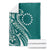 Kia Orana Cook Islands Blanket Teal Plumeria Tropical Waves - Polynesian Pride