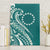 Kia Orana Cook Islands Canvas Wall Art Teal Plumeria Tropical Waves - Polynesian Pride