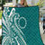 Kia Orana Cook Islands Quilt Teal Plumeria Tropical Waves - Polynesian Pride