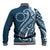 Kia Orana Cook Islands Baseball Jacket Auika Plumeria Tropical Waves - Polynesian Pride