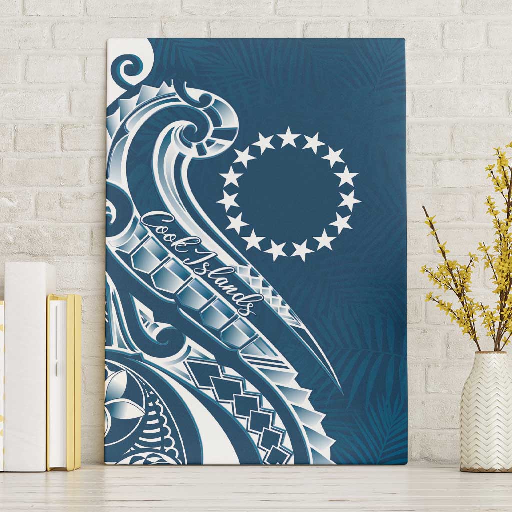 Kia Orana Cook Islands Canvas Wall Art Auika Plumeria Tropical Waves - Polynesian Pride