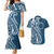 Kia Orana Cook Islands Couples Matching Mermaid Dress and Hawaiian Shirt Auika Plumeria Tropical Waves - Polynesian Pride