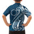 Kia Orana Cook Islands Family Matching Puletasi and Hawaiian Shirt Auika Plumeria Tropical Waves - Polynesian Pride
