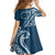 Kia Orana Cook Islands Family Matching Puletasi and Hawaiian Shirt Auika Plumeria Tropical Waves - Polynesian Pride