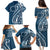 Kia Orana Cook Islands Family Matching Puletasi and Hawaiian Shirt Auika Plumeria Tropical Waves - Polynesian Pride