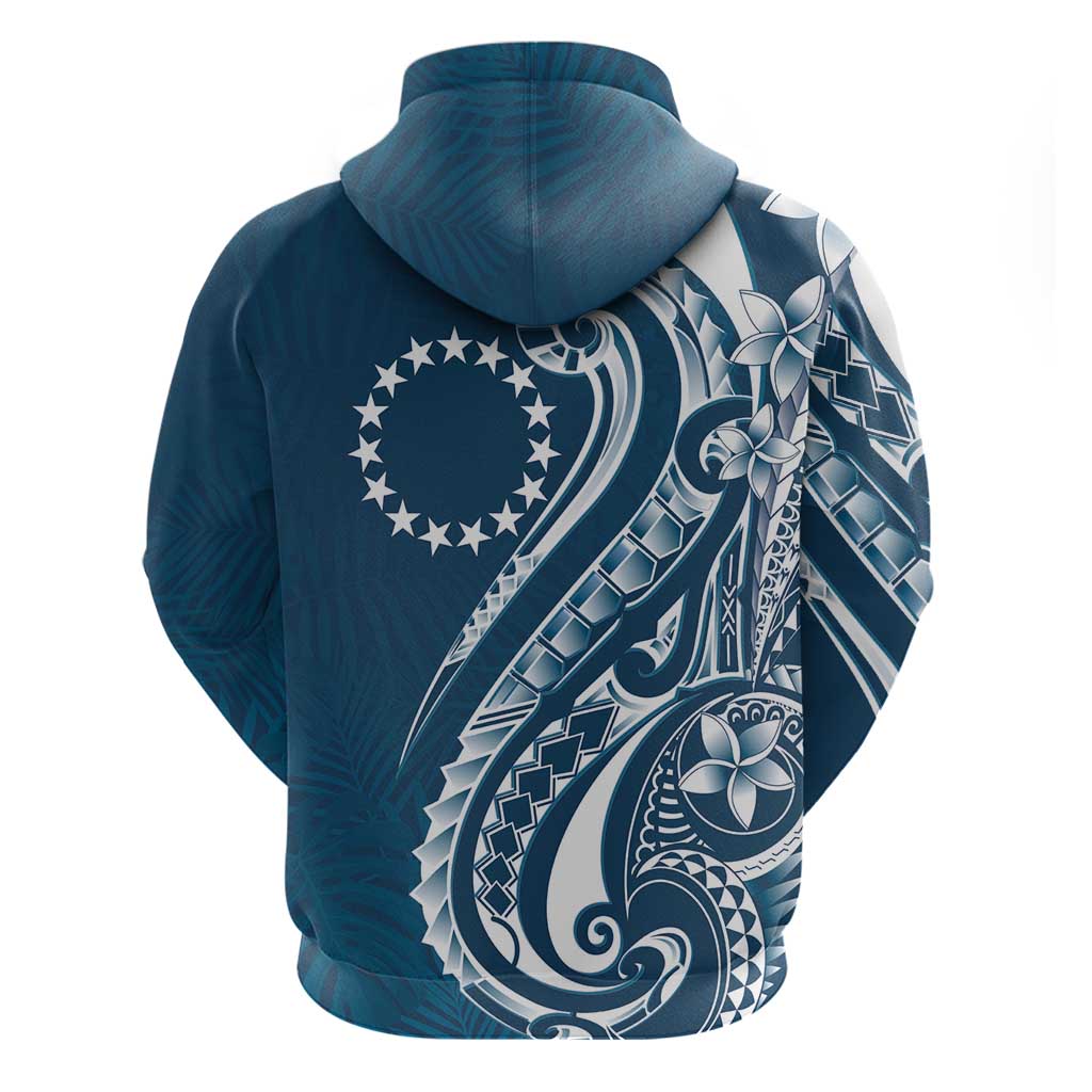 Kia Orana Cook Islands Hoodie Auika Plumeria Tropical Waves - Polynesian Pride