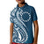 Kia Orana Cook Islands Kid Polo Shirt Auika Plumeria Tropical Waves - Polynesian Pride
