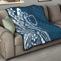 Kia Orana Cook Islands Quilt Auika Plumeria Tropical Waves - Polynesian Pride