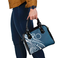 Kia Orana Cook Islands Shoulder Handbag Auika Plumeria Tropical Waves LT7 - Polynesian Pride