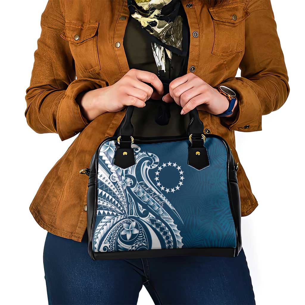Kia Orana Cook Islands Shoulder Handbag Auika Plumeria Tropical Waves LT7 - Polynesian Pride