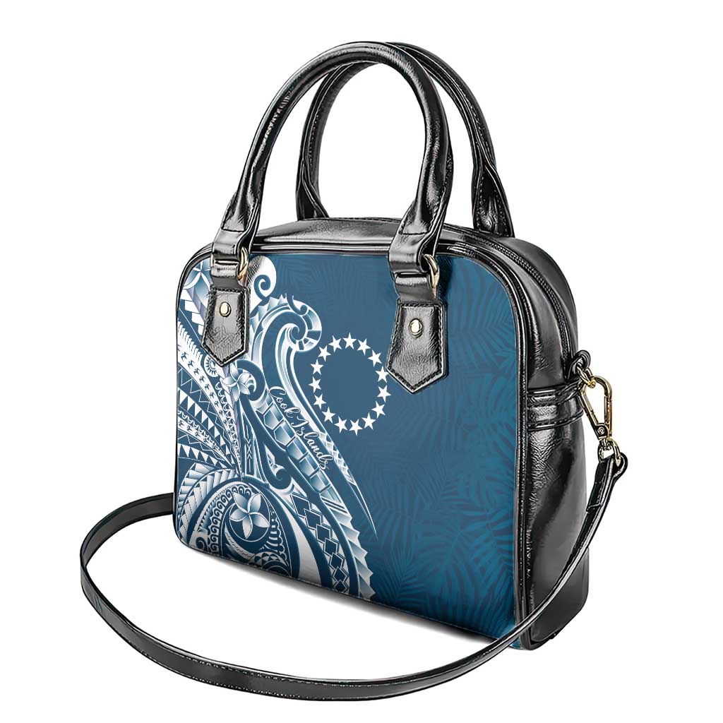 Kia Orana Cook Islands Shoulder Handbag Auika Plumeria Tropical Waves LT7 - Polynesian Pride