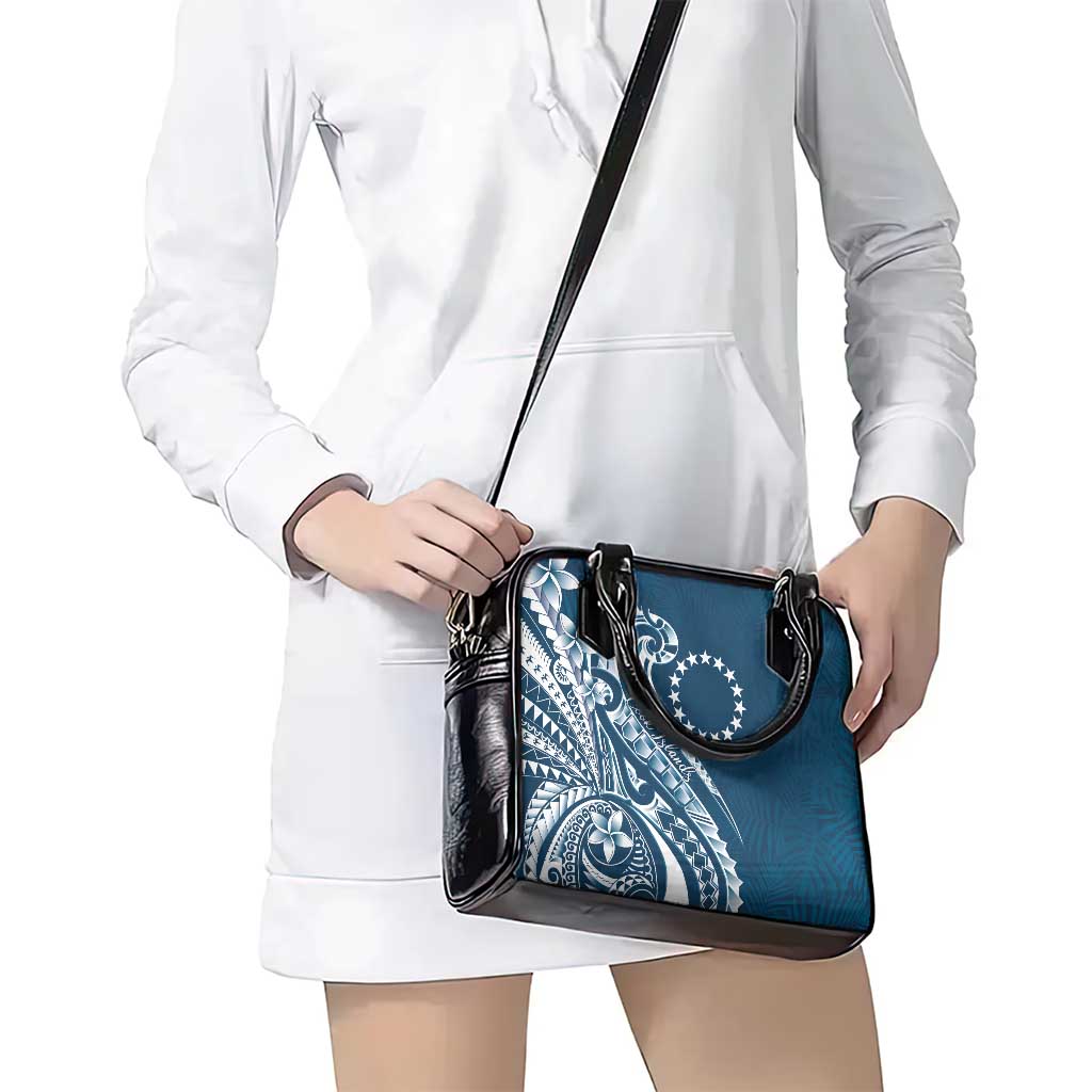 Kia Orana Cook Islands Shoulder Handbag Auika Plumeria Tropical Waves LT7 - Polynesian Pride
