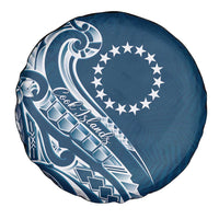 Kia Orana Cook Islands Spare Tire Cover Auika Plumeria Tropical Waves - Polynesian Pride