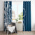 Kia Orana Cook Islands Window Curtain Auika Plumeria Tropical Waves - Polynesian Pride