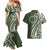 Kia Orana Cook Islands Couples Matching Mermaid Dress and Hawaiian Shirt Matie Plumeria Tropical Waves - Polynesian Pride