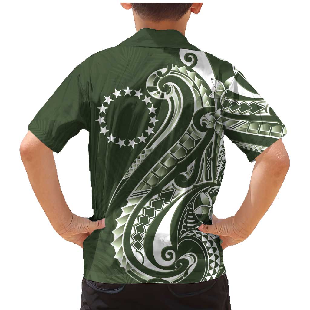 Kia Orana Cook Islands Family Matching Mermaid Dress and Hawaiian Shirt Matie Plumeria Tropical Waves LT7 - Polynesian Pride
