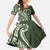 Kia Orana Cook Islands Family Matching Off The Shoulder Long Sleeve Dress and Hawaiian Shirt Matie Plumeria Tropical Waves - Polynesian Pride