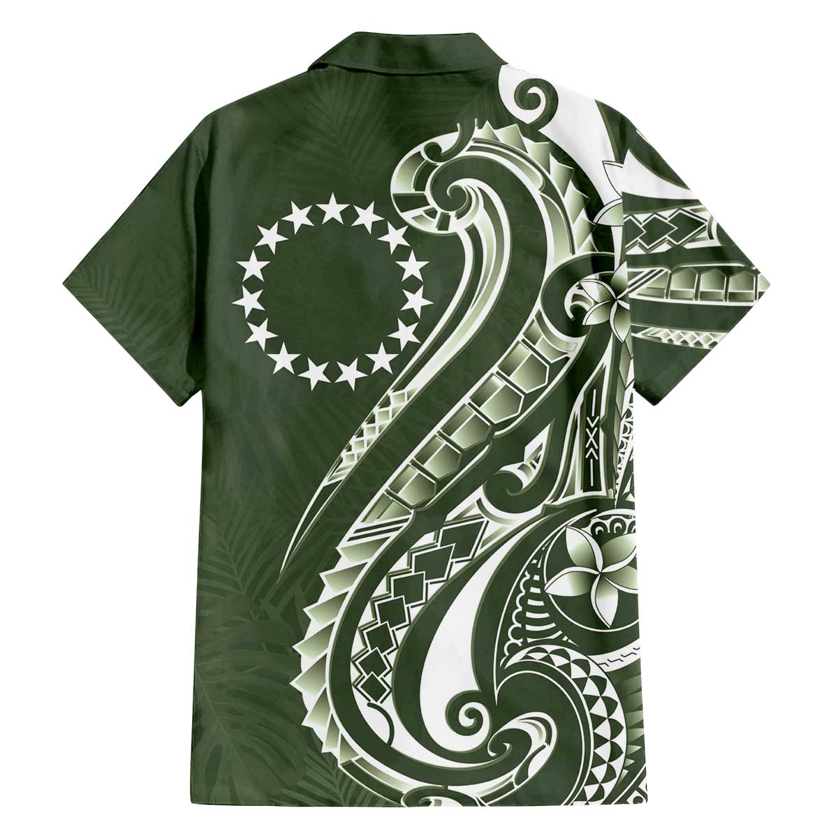 Kia Orana Cook Islands Family Matching Off The Shoulder Long Sleeve Dress and Hawaiian Shirt Matie Plumeria Tropical Waves LT7 - Polynesian Pride