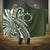 Kia Orana Cook Islands Hooded Blanket Matie Plumeria Tropical Waves - Polynesian Pride