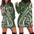 Kia Orana Cook Islands Hoodie Dress Matie Plumeria Tropical Waves - Polynesian Pride
