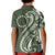 Kia Orana Cook Islands Kid Polo Shirt Matie Plumeria Tropical Waves - Polynesian Pride
