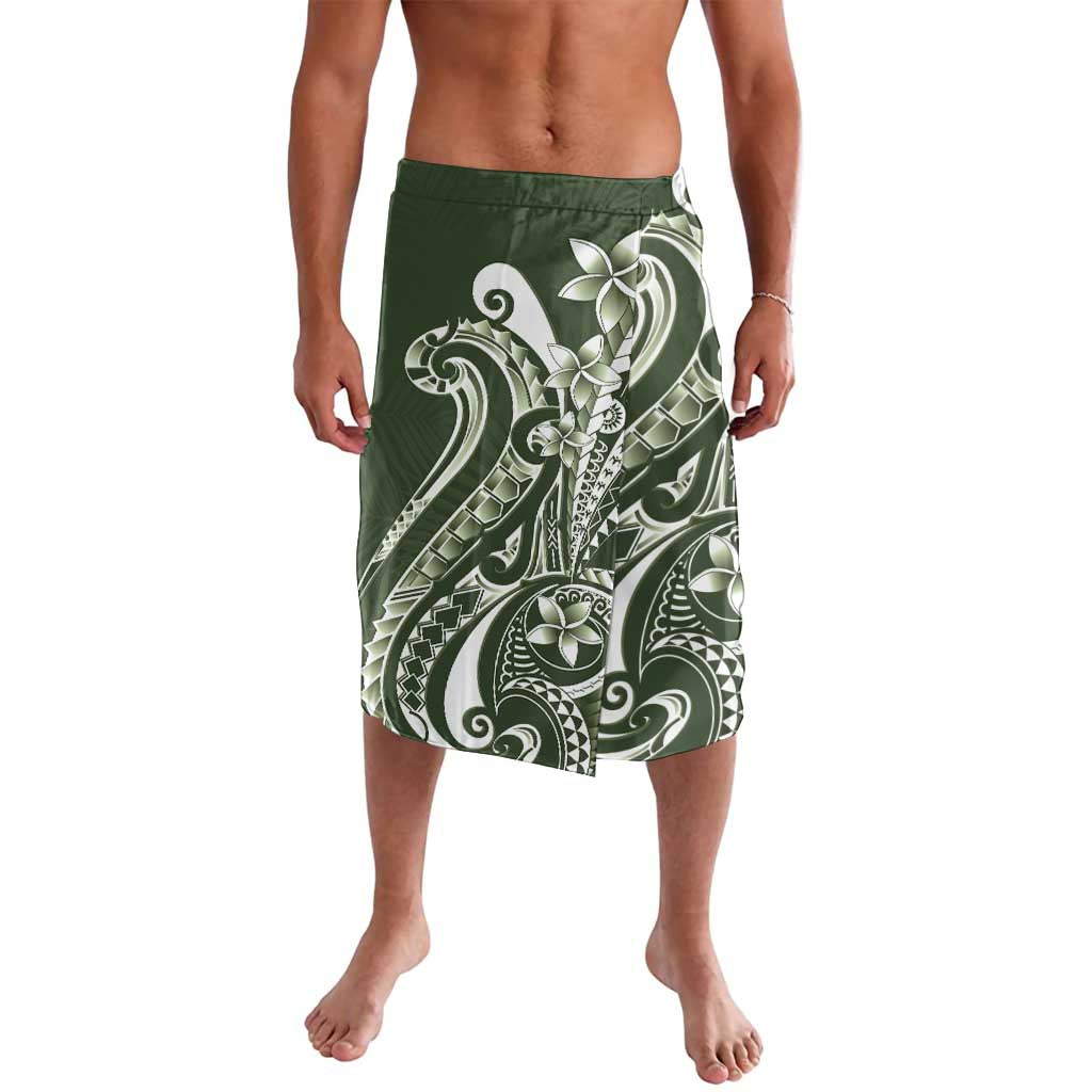 Kia Orana Cook Islands Lavalava Matie Plumeria Tropical Waves - Polynesian Pride