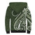 Kia Orana Cook Islands Sherpa Hoodie Matie Plumeria Tropical Waves - Polynesian Pride
