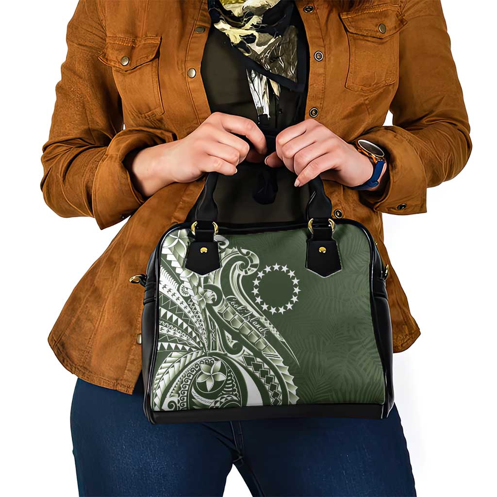 Kia Orana Cook Islands Shoulder Handbag Matie Plumeria Tropical Waves - Polynesian Pride