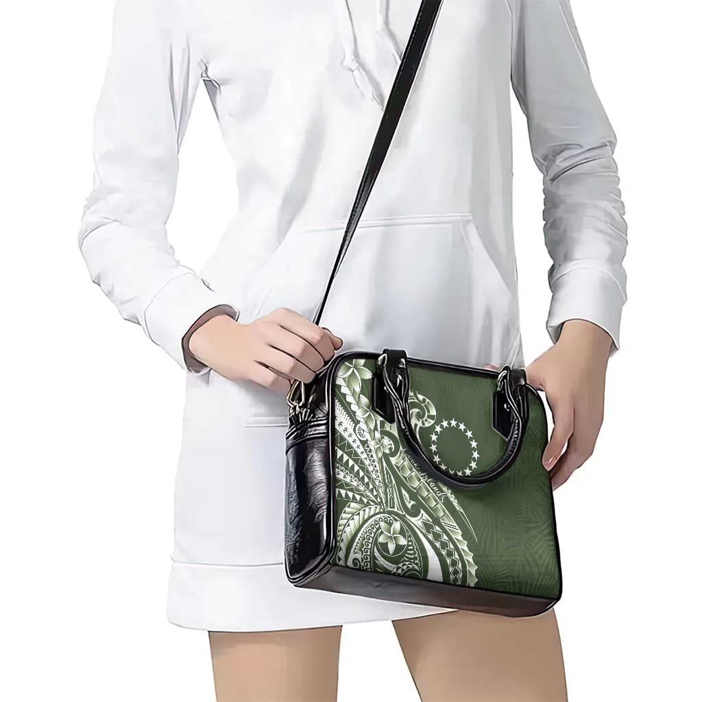 Kia Orana Cook Islands Shoulder Handbag Matie Plumeria Tropical Waves - Polynesian Pride