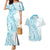Kia Orana Cook Islands Couples Matching Mermaid Dress and Hawaiian Shirt Moana Plumeria Tropical Waves - Polynesian Pride