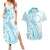 Kia Orana Cook Islands Couples Matching Summer Maxi Dress and Hawaiian Shirt Moana Plumeria Tropical Waves - Polynesian Pride