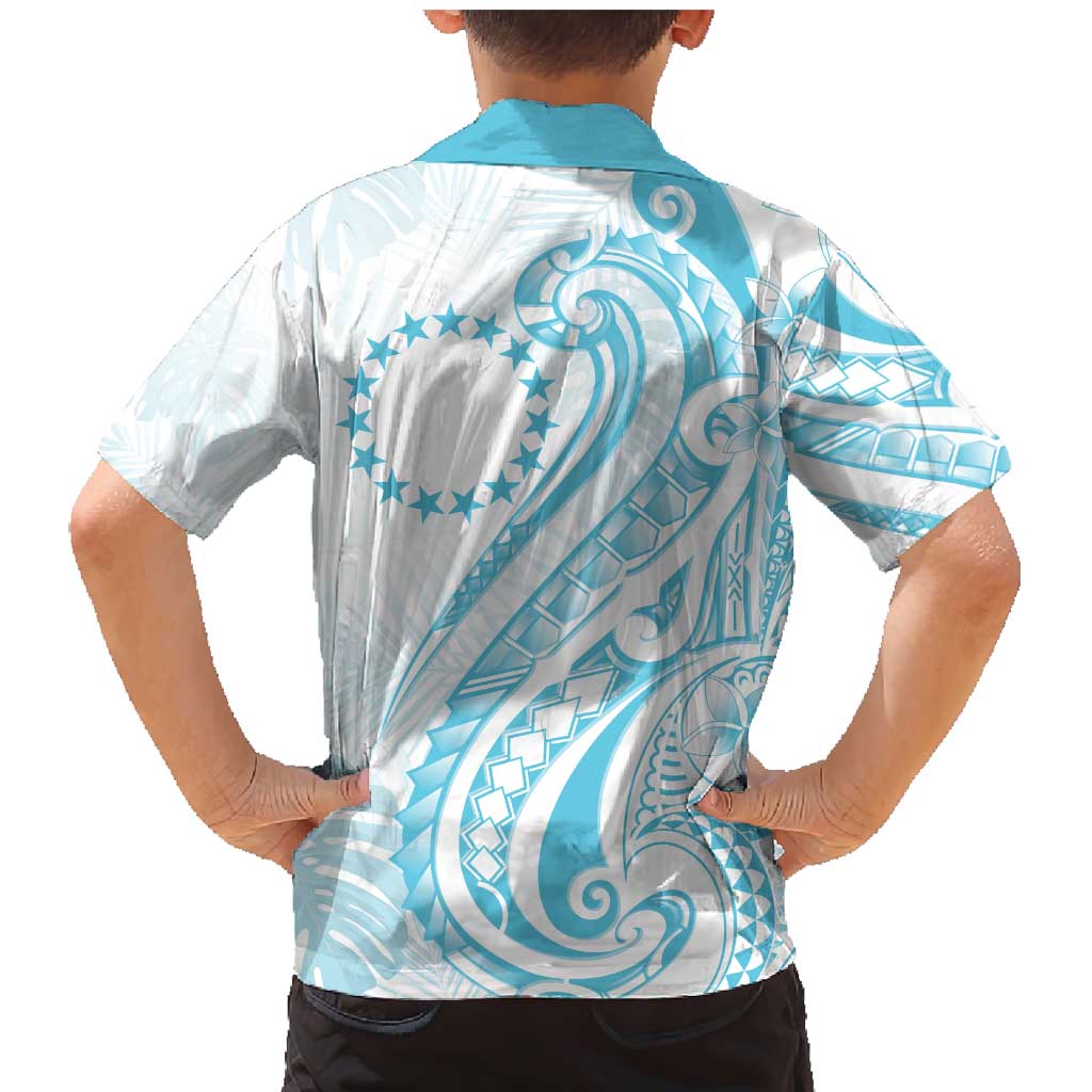 Kia Orana Cook Islands Family Matching Mermaid Dress and Hawaiian Shirt Moana Plumeria Tropical Waves LT7 - Polynesian Pride