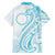 Kia Orana Cook Islands Family Matching Off The Shoulder Long Sleeve Dress and Hawaiian Shirt Moana Plumeria Tropical Waves - Polynesian Pride