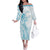 Kia Orana Cook Islands Family Matching Off The Shoulder Long Sleeve Dress and Hawaiian Shirt Moana Plumeria Tropical Waves - Polynesian Pride