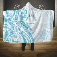 Kia Orana Cook Islands Hooded Blanket Moana Plumeria Tropical Waves LT7 - Polynesian Pride