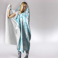 Kia Orana Cook Islands Hooded Blanket Moana Plumeria Tropical Waves LT7 - Polynesian Pride