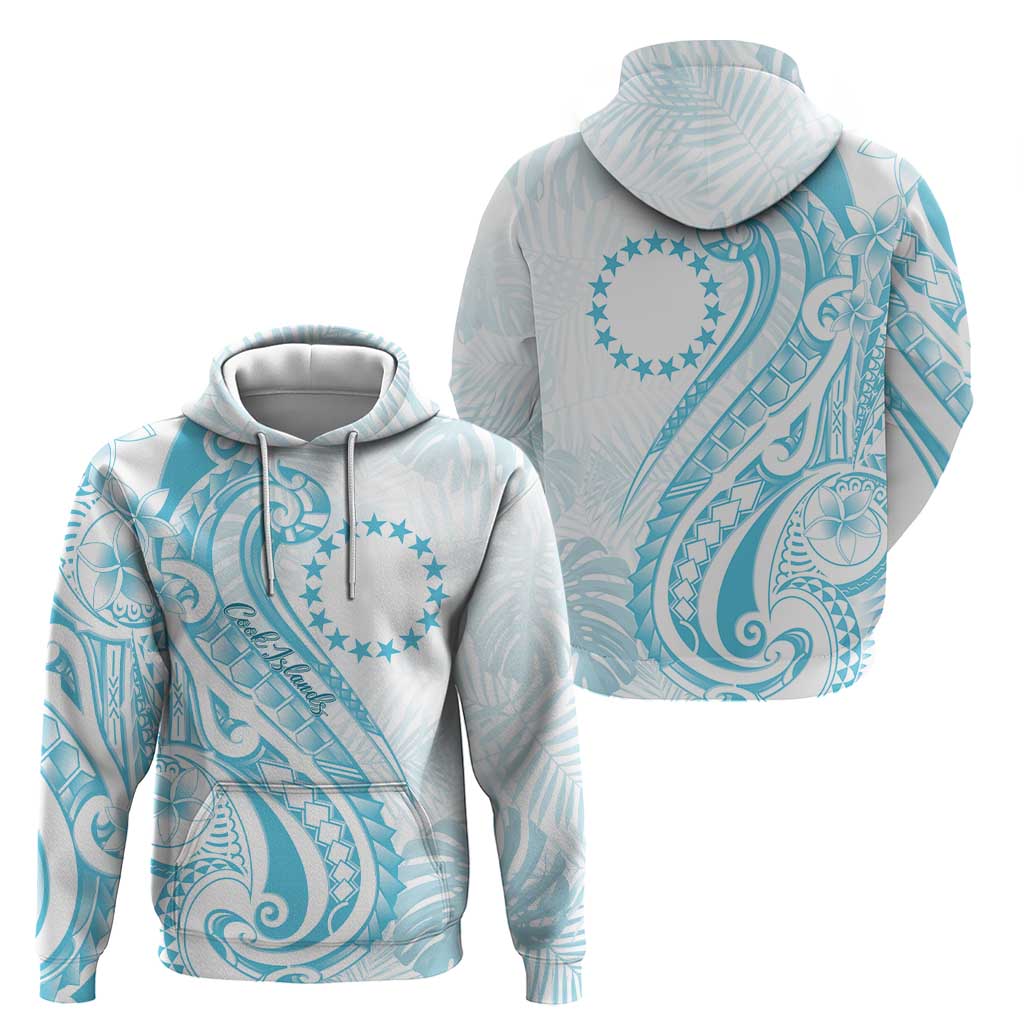 Kia Orana Cook Islands Hoodie Moana Plumeria Tropical Waves - Polynesian Pride