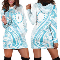Kia Orana Cook Islands Hoodie Dress Moana Plumeria Tropical Waves - Polynesian Pride