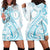 Kia Orana Cook Islands Hoodie Dress Moana Plumeria Tropical Waves - Polynesian Pride