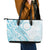 Kia Orana Cook Islands Leather Tote Bag Moana Plumeria Tropical Waves - Polynesian Pride