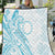 Kia Orana Cook Islands Quilt Moana Plumeria Tropical Waves - Polynesian Pride