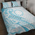 Kia Orana Cook Islands Quilt Bed Set Moana Plumeria Tropical Waves - Polynesian Pride