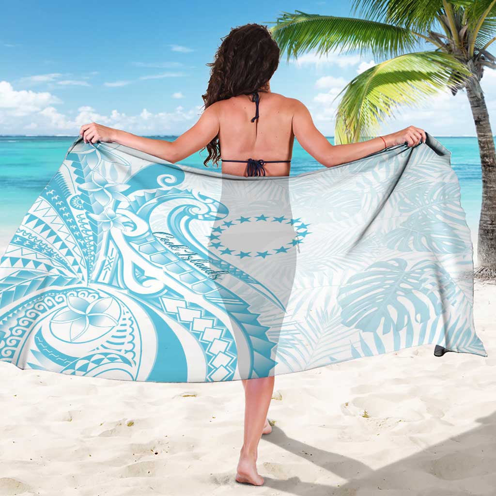 Kia Orana Cook Islands Sarong Moana Plumeria Tropical Waves LT7 - Polynesian Pride