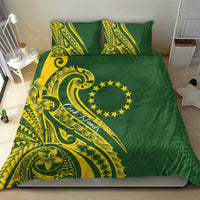 Kia Orana Cook Islands Bedding Set Plumeria Tropical Waves - Polynesian Pride
