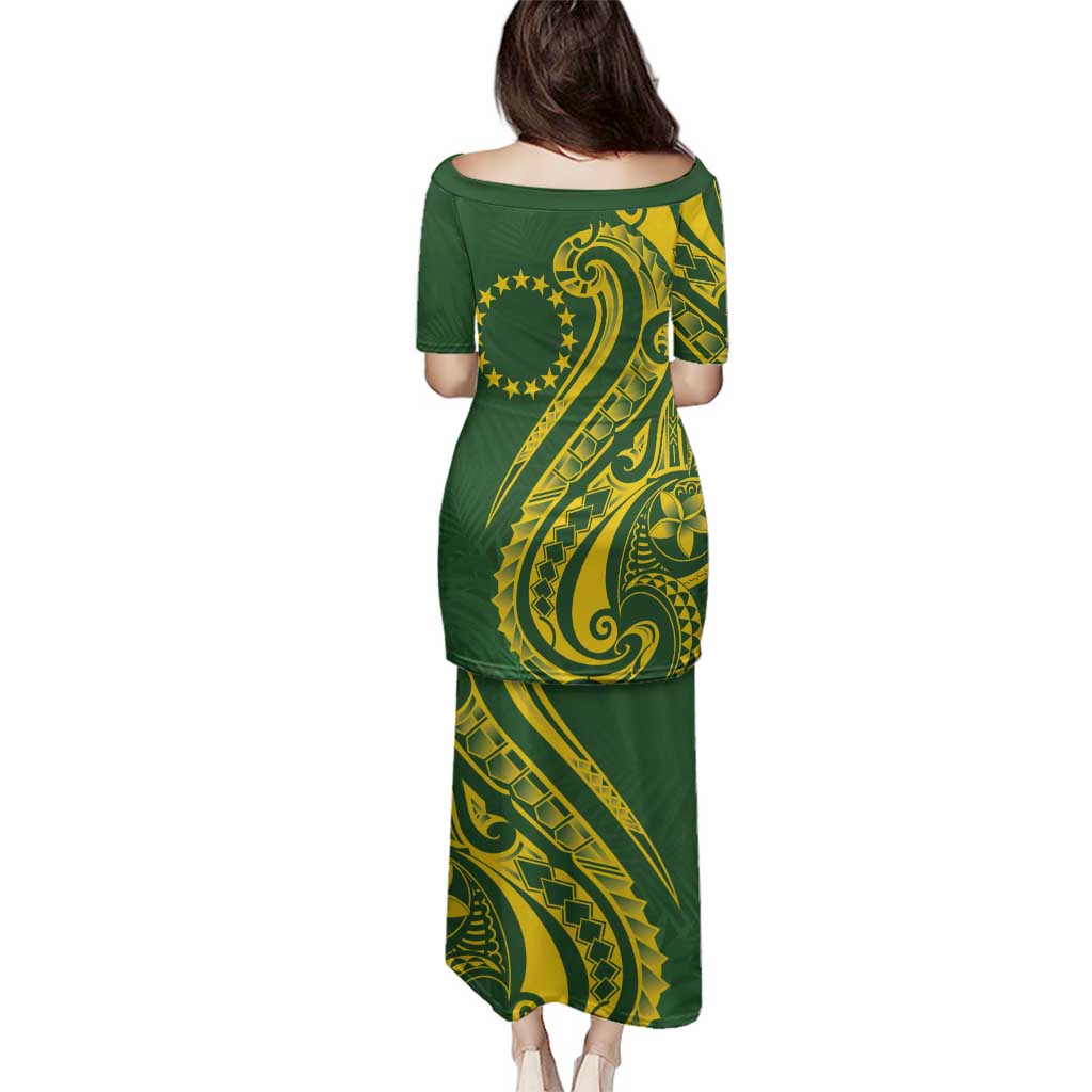 Kia Orana Cook Islands Family Matching Puletasi and Hawaiian Shirt Plumeria Tropical Waves LT7 - Polynesian Pride