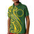 Kia Orana Cook Islands Kid Polo Shirt Plumeria Tropical Waves - Polynesian Pride