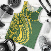 Kia Orana Cook Islands Men Tank Top Plumeria Tropical Waves - Polynesian Pride